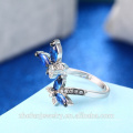 OEM personnaliser en gros bijoux fournitures chine fantaisie anneau design papillon